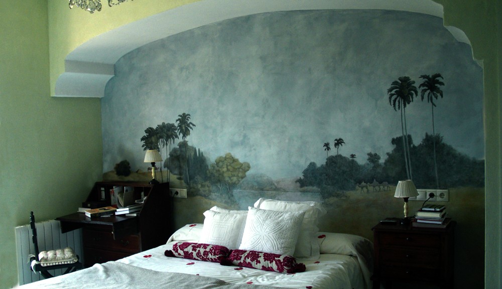 bedroom wall mural