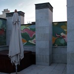 Outdoors mural painting. Madrid